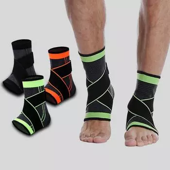 1 шт. защитный футбольный бандаж для поддержки лодыжки для баскетбола, компрессионный нейлоновый ремень, пояс для защиты лодыжки, утяжелитель для лодыжки M