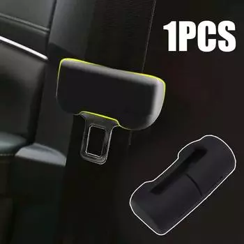 1 шт. защитный силиконовый чехол для ремня безопасности, аксессуары для салона автомобиля, защитный рукав, зажим для ремня безопасности для Tesla Model 3/Y чёрный