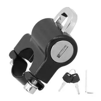 1 шт., защитный замок для шлема, аккумулятор, автомобильный универсальный замок для мотоцикла, фиксированный крючок, противоугонные замки, ручка чёрный