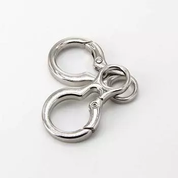 1 шт. застежка-кнопка для кожаной сумки, соединительный крючок-триггер, застежка-кнопка-лобстер, подвеска, зажим, круглый ремешок для сумки из цинкового сплава, ромбический брелок