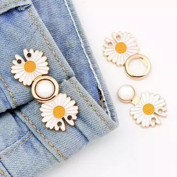 1 шт. затяните талию кнопка для женщин юбка брюки регулируемый зажим для талии металлический штифт