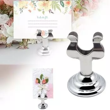 1 шт. зажим для номера стола, меню, церемония, подставка для именных карточек, держатель для тарелок, сообщение, записка, помолвка, банкет, ресторан из нержавеющей стали