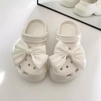 1 шт. зажим для обуви с бантом, пряжка для обуви в форме отверстия, женские украшения для обуви, декоративные зажимы, шелковая пряжка с подвеской в виде банта вино красного