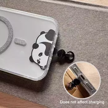 1 шт. зажим для шнурка с рисунком из нетканого материала, вращающийся на 360 градусов, карбоновый промежуток Paddy Bear, через плечо, многофункциональный