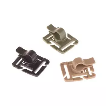 1 шт. зажим для трубки для питья, фиксированное снаряжение, зажим для шланга водопроводной трубы, тактическая пряжка для рюкзака Molle, аксессуары для походов и питьевых пузырей хаки