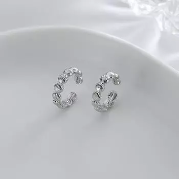 1 шт., зажим для ушей, непирсинг, блестящие декоративные привлекательные универсальные ювелирные изделия, подарок, круглая женская ракушка