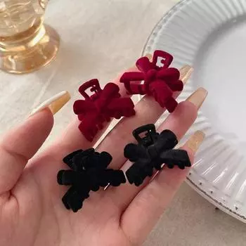 1 шт. зажим-зажим премиум-класса бант милый атласный шифон сладкий двухсторонний аксессуар для волос банты 5pcs