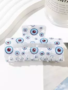 1 шт. зажимы для очков с принтом, ПВХ-материал, зажимы для волос премиум-класса для женщин и девочек