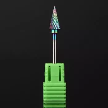 1 шт., зеленое твердосплавное сверло для ногтей с нанопокрытием, гель для удаления полировки разноцветный