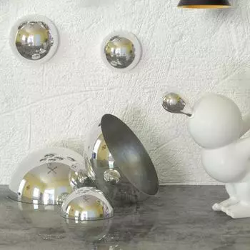 1 шт., зеркальная полировка из нержавеющей стали, диаметр 51–200 мм, толщина 1,0 мм, шар полусферы для наблюдения 51mm