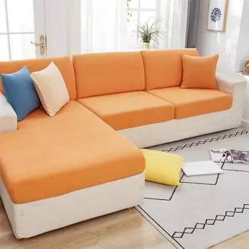 1 шт. жаккардовый чехол для подушки на сиденье дивана, чехол на стул, эластичный моющийся съемный чехол 1/2/3/4, флисовая защита для дивана Length 50-65cm