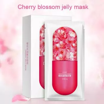 1 шт., желейная маска для лица, глубоко увлажняющая маска для лица, эссенция для ухода за кожей cherry blossom