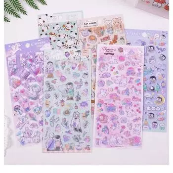 1 шт. Желейные конфеты цветной скрапбук журнал 3D наклейка милый зверек кролик призрак пингвин канцелярские принадлежности наклейка DIY Декор наклейка
