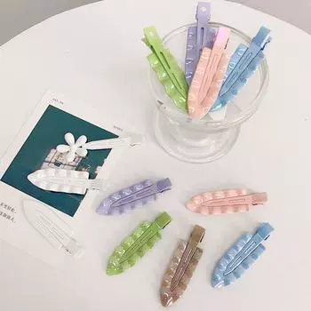 1 шт., железная супер фея-русалка Ji, красочные бесшовные заколки для волос, коготь для женщин, девушек, макияж, заколки для волос, аксессуары для волос, головной убор для крабовой ванны 7x2cm фиолетовый