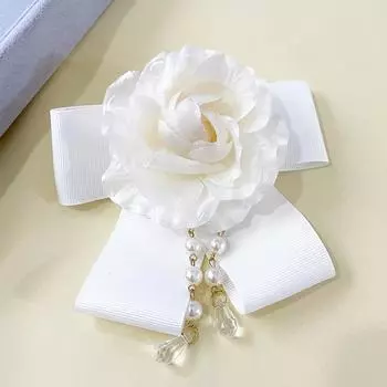 1 шт. Жемчуг Подарок на День матери Ботанические значки Женские Тканевые Повседневные Аксессуары для вечеринок Броши в виде цветка розы