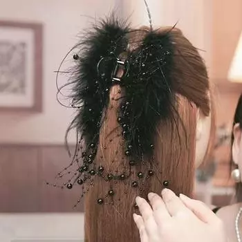 1 шт. жемчужная кисточка акула заколка элегантная заколка для волос для женщин и девочек заколка для хвоста аксессуары для волос