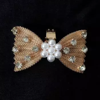 1 шт., жемчужные туфли с бабочкой, инкрустированные бриллиантами, зажим для обуви, женские туфли на высоком каблуке, пряжка, металлическая пряжка, свадебные туфли с цветочным декором One size