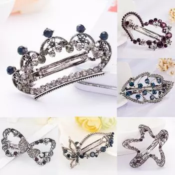 1 шт., женская элегантная заколка для волос со стразами для подружки невесты, свадебный аксессуар для волос