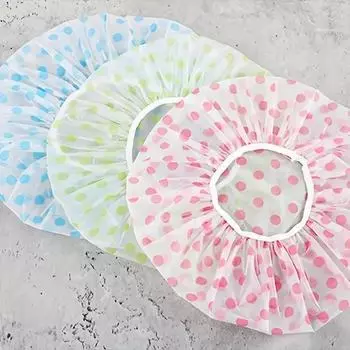 1 шт. Женская модная шапочка для ванны, утолщенная водонепроницаемая шапочка для душа с цветочным принтом, шапочка для кухни, шапочка для ухода за волосами, крем 1PCS