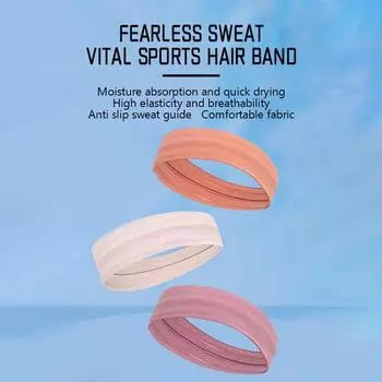 1 шт., женская/мужская повязка на голову, повязка на голову для спорта, йоги, тренажерного зала, эластичная повязка для бега, повязка на голову для езды на велосипеде, широкая повязка на голову, предотвращающая потливость