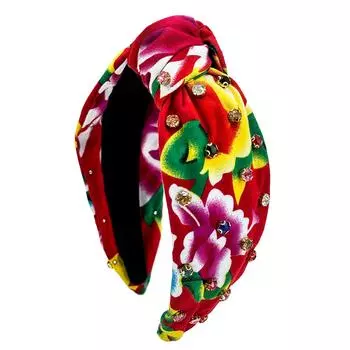 1 шт. Женская новая модная повязка для волос для женщин большого размера широкая боковая повязка на голову камуфляжная яркая тканевая тюрбан взрослые аксессуары для волос