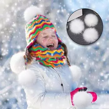 1 шт., женская обувь 8/10 см, кепка, украшение своими руками, помпон из искусственного меха, кулон, брелок, ювелирное изделие, подарок 8cm