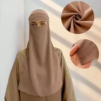 1 шт. Женская повязка на голову, солнцезащитная маска, однослойная, модная, шифоновая, дышащая, однотонная