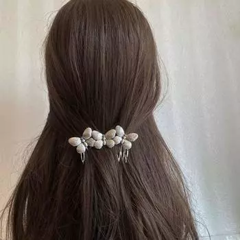 1 шт., женская расческа для волос, металлическая бабочка, свадебные заколки для волос, зажимы, украшения, модные украшения, свадебные аксессуары для волос, головной убор оптом античная золотой