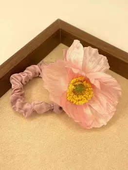 1 шт. женская резинка для волос с цветком, пляжная, для отпуска, тонкая