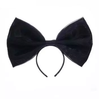 1 шт. Женская розовая синяя черная повязка на голову с очень большим бантом, повязка на голову с бантом, широкая повязка на голову с узлом, черная повязка на голову с бантом