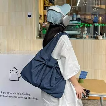 1 шт. женская сумка на одно плечо, сумка через подмышку, джинсовая женская сумка, в которую можно положить мобильный телефон, кошелек