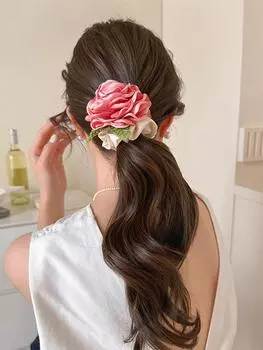 1 шт. женская супер фея роза цветок заколка для волос, заколка-краб для волос на затылке, темпераментное кольцо для волос в виде толстой кишки