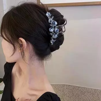 1 шт., женская заколка-краб для волос в виде цветка, ретро-хвост, коса-краб, металлическая заколка-краб, модная милая девушка, аксессуары для волос L