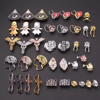 1 шт., женские аксессуары, булавка на лацкан, врачи, медсестра, медицинские украшения, металлические броши для новорожденных