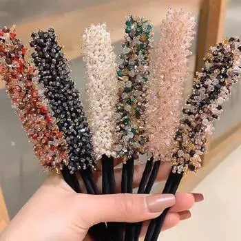 1 шт., женские цветочные пончики, булочки, кристальная лента, сделай сам, инструменты для прически, корейские модные бигуди, аксессуары, подарок для подруги зелёный