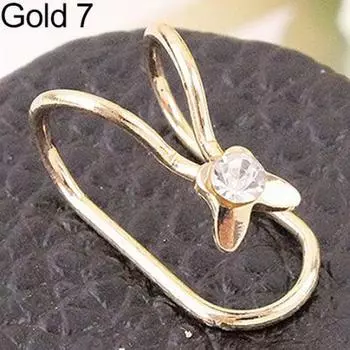 1 шт. женские модные серьги-клипсы в форме сердца и луны из искусственного жемчуга 3 золотой