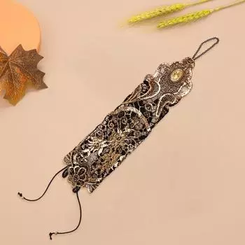 1 шт. женские перчатки для косплея с ажурным кружевным цветочным узором, регулируемый ремешок на шнуровке, декор из страз, без пальцев, винтажный стиль, фотореквизит, манжеты на руку