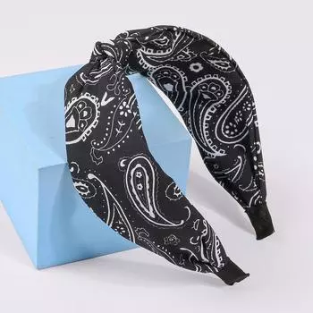 1 шт. Женские повязки на голову Пейсли Повязки для волос Узловая повязка-тюрбан Эластичные скрученные повязки на голову Полосатые тканевые повязки на голову для женщин и девочек