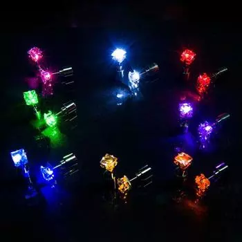 1 шт. женские серьги-гвоздики, уникальные яркие мини-серьги для выпускного вечера