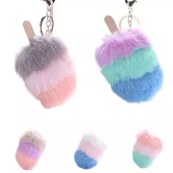 1 шт. женский мягкий пушистый брелок Handag кулон автомобильный брелок ювелирные изделия милый подарок шарм украшение