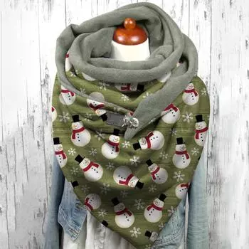 1 шт., женский шарф с принтом, модный женский многоцелевой платок в стиле ретро, шарф