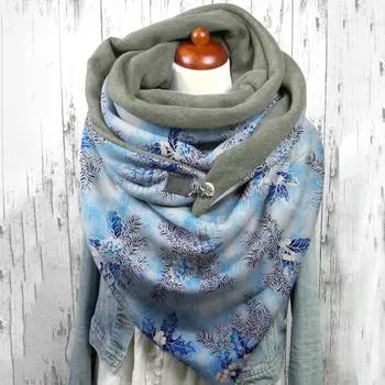 1 шт., женский шарф с принтом, модный женский многоцелевой платок в стиле ретро, шарф