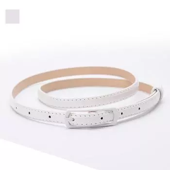 1 шт. женский тонкий пояс с японской пряжкой из искусственной кожи, женский модный ремень, тонкая талия, юбка белый