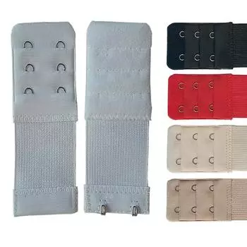 1 шт., женский удлинитель бюстгальтера, 3 ряда, 2 крючка, эластичный регулируемый бюстгальтер, удлиненные бретели сзади, аксессуар для нижнего белья белый