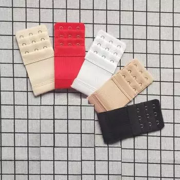 1 шт., женский удлинитель для бюстгальтера с 3 рядами и 3 крючками, эластичная регулируемая застежка чёрный