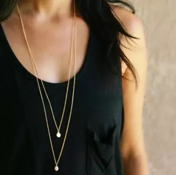 1 шт. женское модное многослойное ожерелье с кисточками, длинное ожерелье, регулируемое ожерелье, ювелирные изделия, подарки золотой