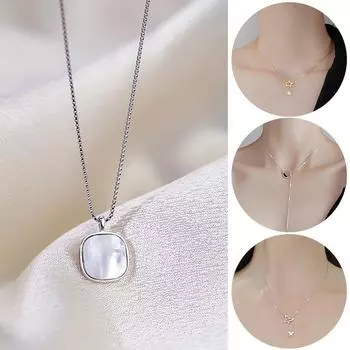 1 шт. Женское ожерелье с регулируемой ключичной цепочкой, ожерелья с подвеской, модные украшения, подарки, одежда, аксессуары, свадебная вечеринка