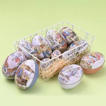 1 шт. Жестяная коробка в стиле ретро, запечатанные банки, модная подарочная упаковка, изысканный контейнер для хранения, декор для вечеринки, пасхальный кролик