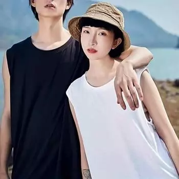 1 шт. Жилет Simple с круглым вырезом Trend Solid Color Youth Свободный полиэстер Пот Впитывающий 4XL