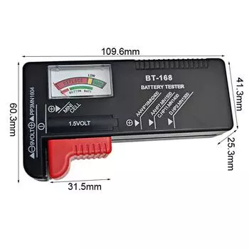 1 шт. ЖК-дисплей BT-168 BT-168D цифровой тестер аккумуляторов AA/AAA/C/D/9V/1.5V детектор проверки емкости таблеточных аккумуляторов